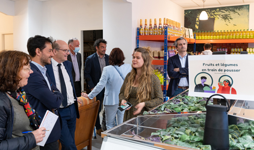 Visite de l'épicerie avec les partenaires