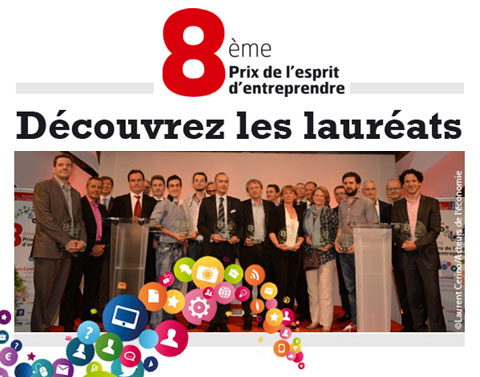 laurats prix esprit d'entreprendre 2015 